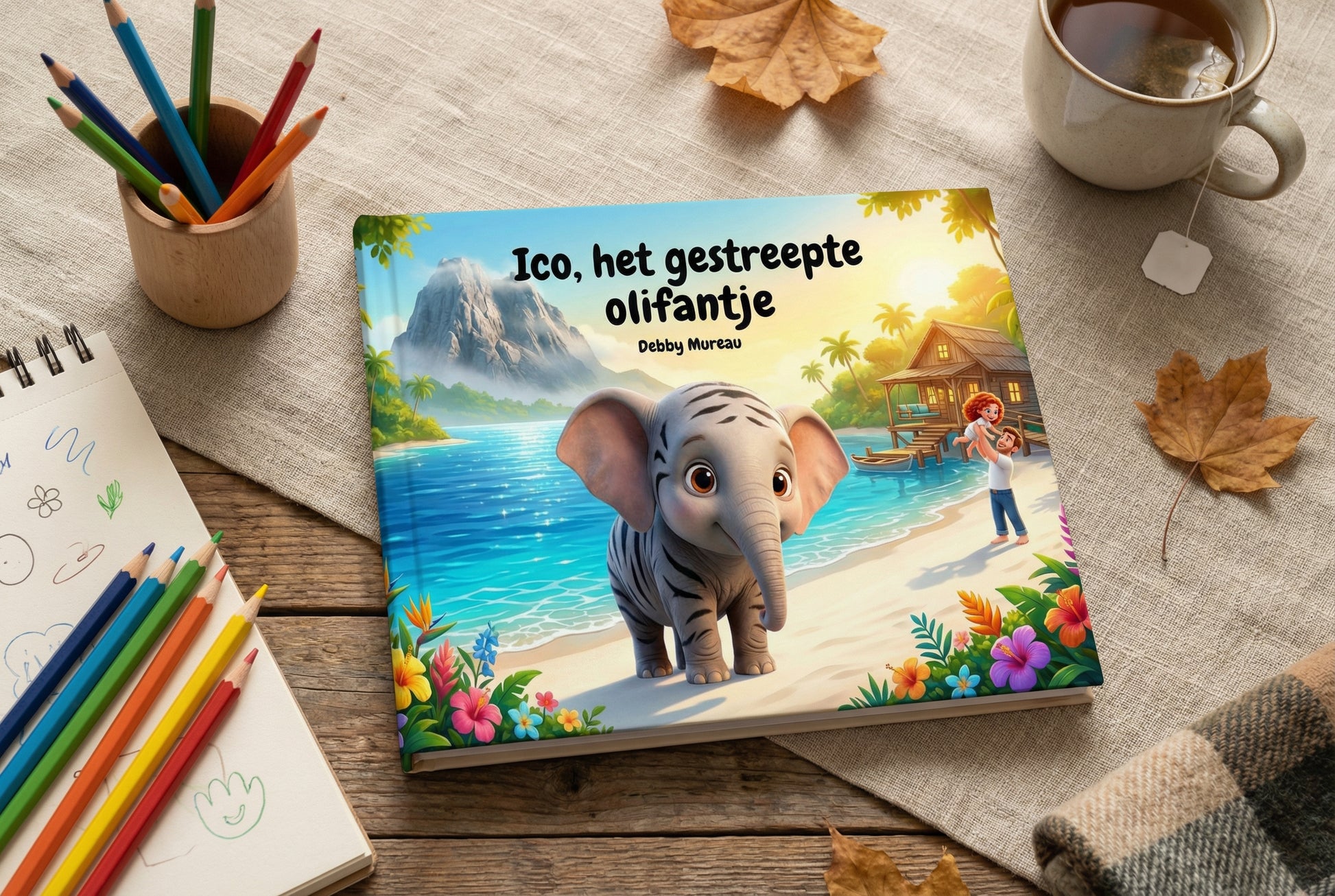 Ico, het gestreepte olifantje