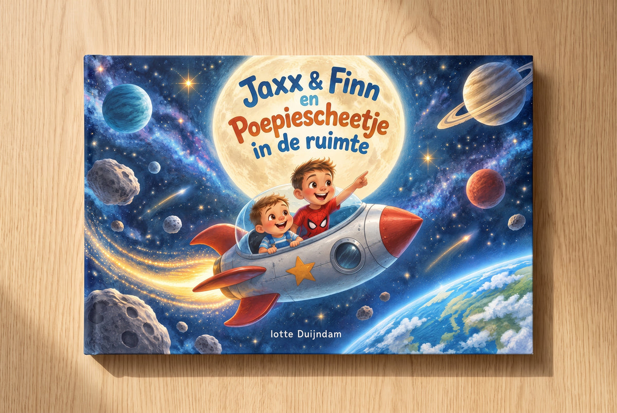 Jaxx & Finn en Poepiescheetje in de ruimte