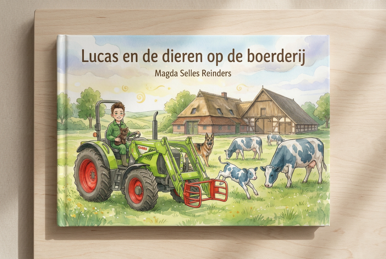 Lucas en de dieren op de boerderij