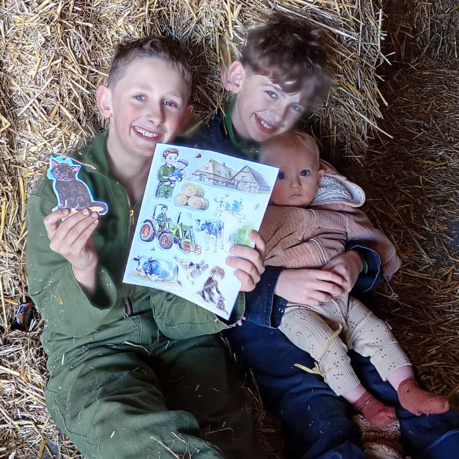Lucas en de dieren op de boerderij