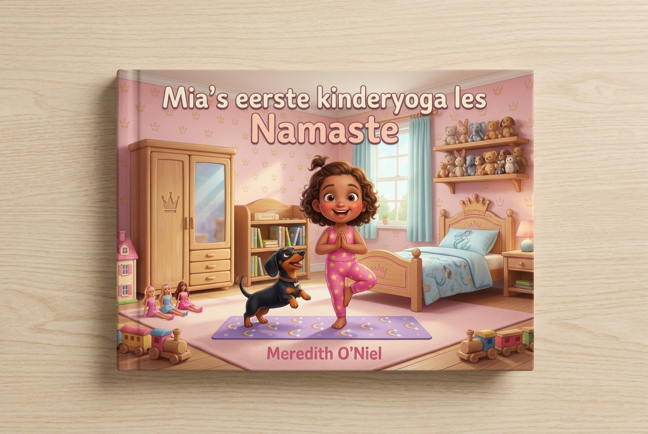 Mia's eerste kinderyoga les Namaste