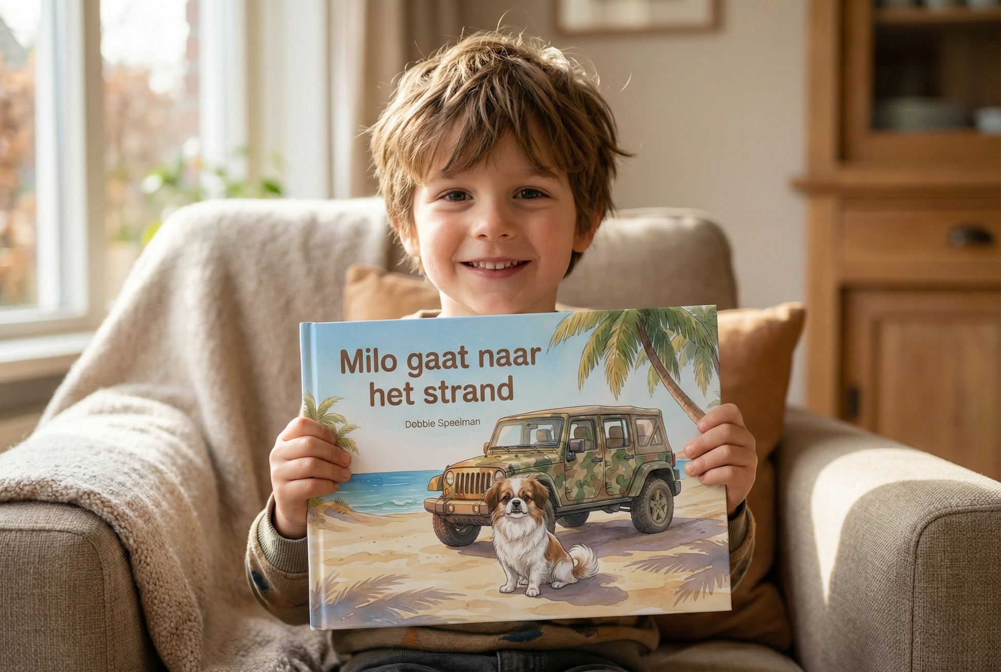 Milo gaat naar het strand