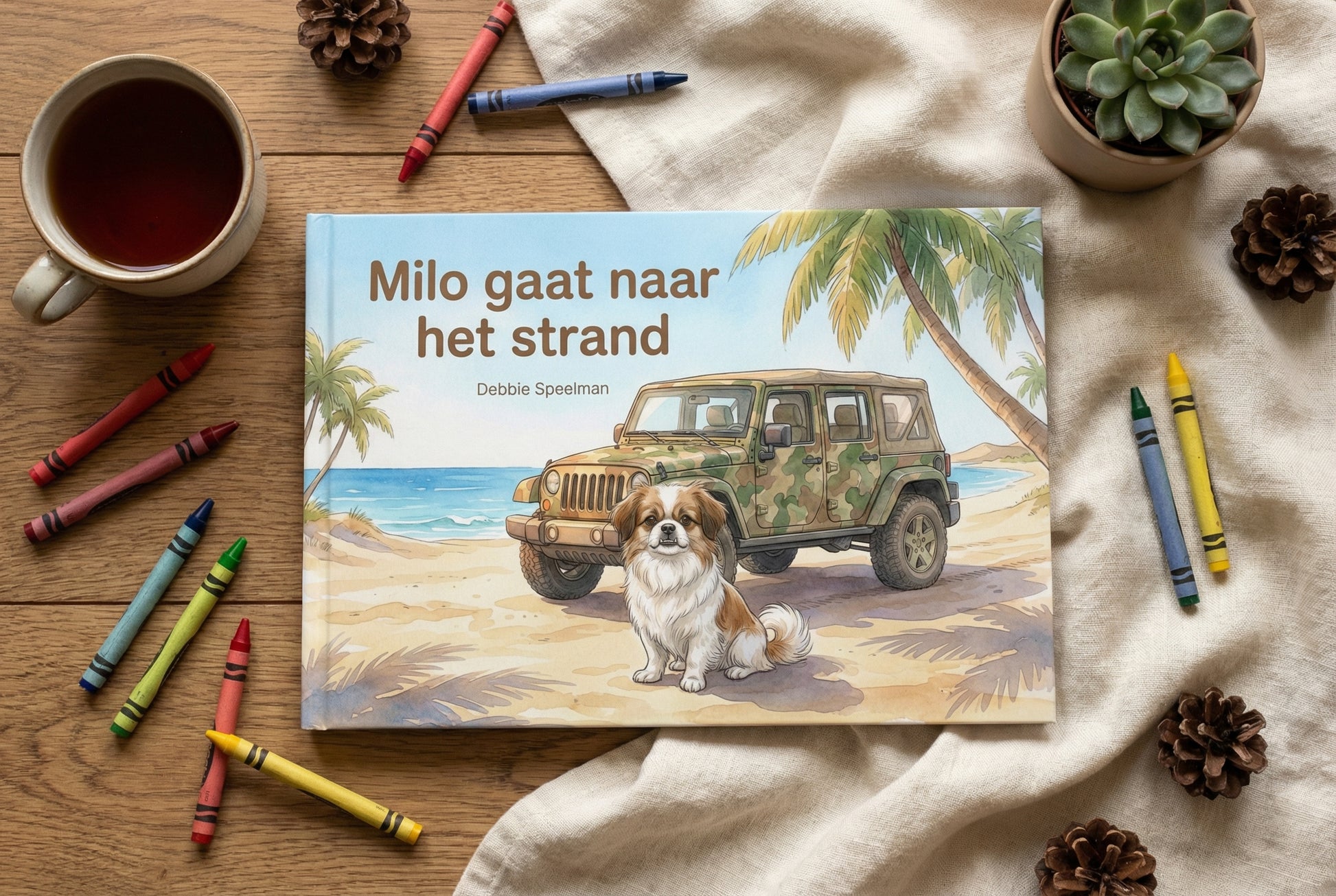 Milo gaat naar het strand
