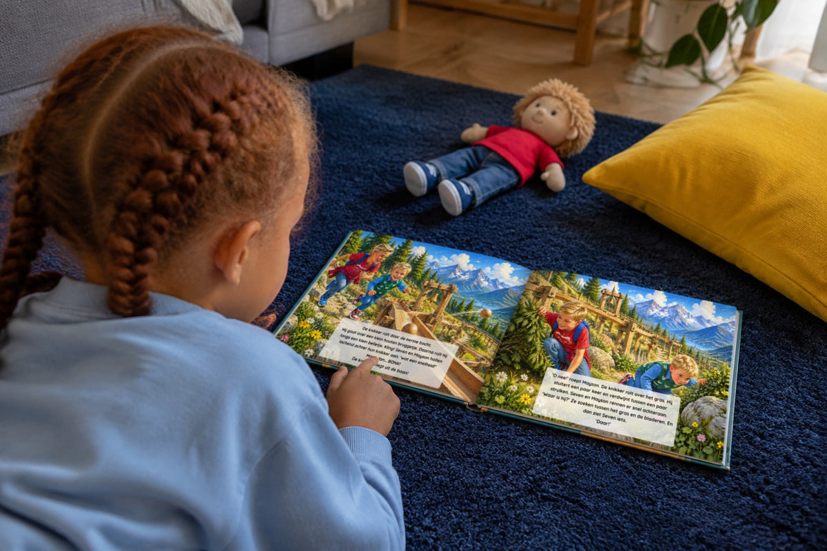 Seven en de magische berg - kind leest het boek