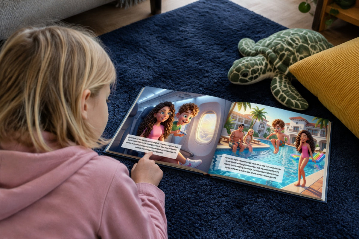 Jaylee en Davinjo: Het geheim van de zeeschildpad - kind leest het boek