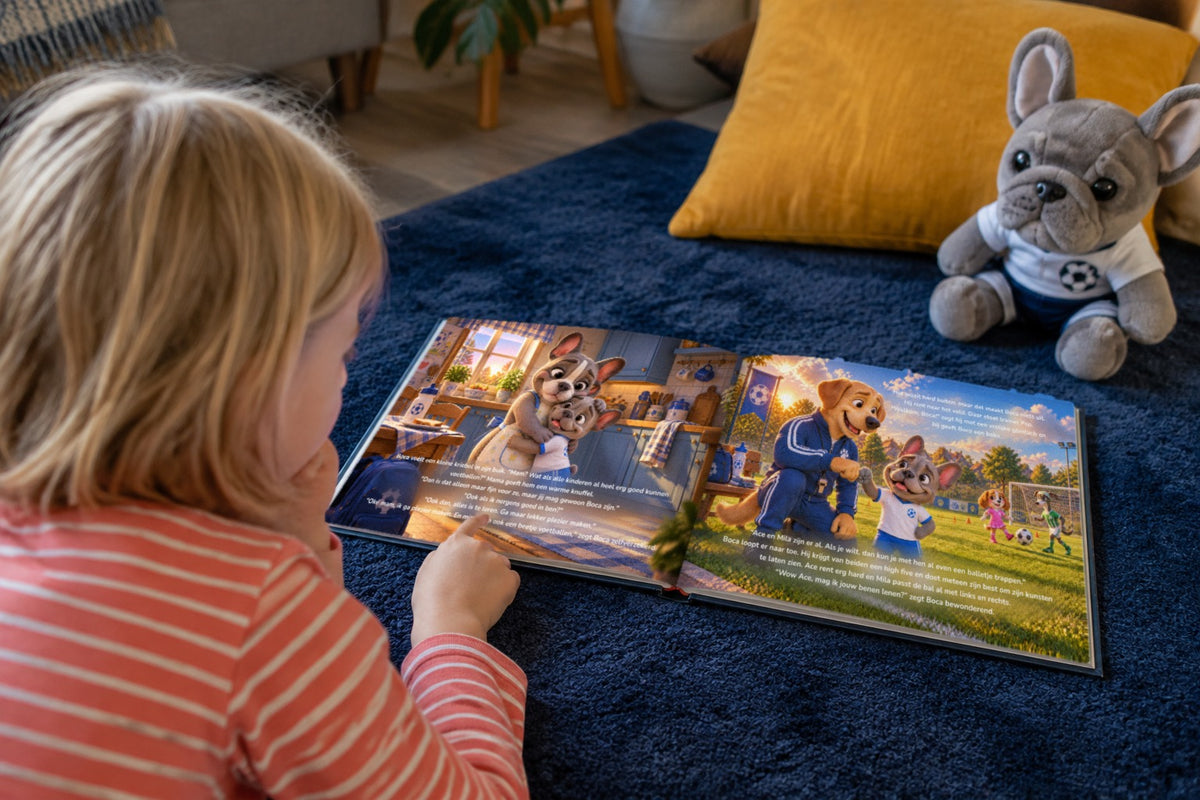 Gewoon Boca! Een bijzondere eerste training - kind leest het boek