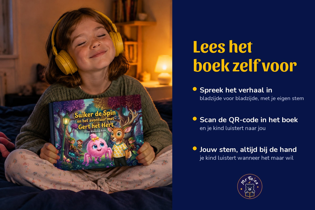 Suiker de Spin en het avontuur met Gert het Hert - voorlezen in je eigen stem