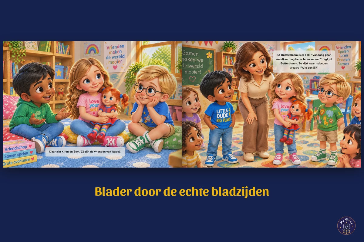 De drie op ontdekkingsreis. Wie is Isabel? - blader door de echte bladzijden